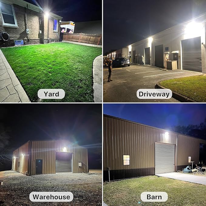 HYPERLITE LED Wall Pack Light 50W 2Packs with Dusk-to-Dawn Photocell,Glass Lens 6750LM LED Wall Packs Outdoor Lighting,Wall Pack Lights Outdoor Led for Yard Barn Parking Lots Warehouse UL Listed