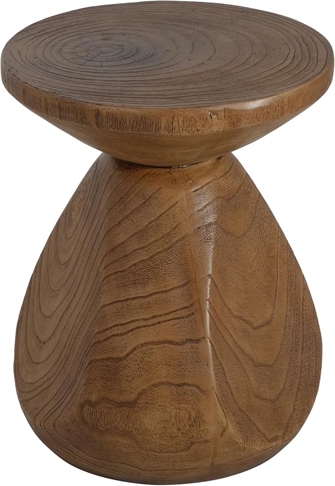 Patio Side Table, Square, Natural Wood Grain