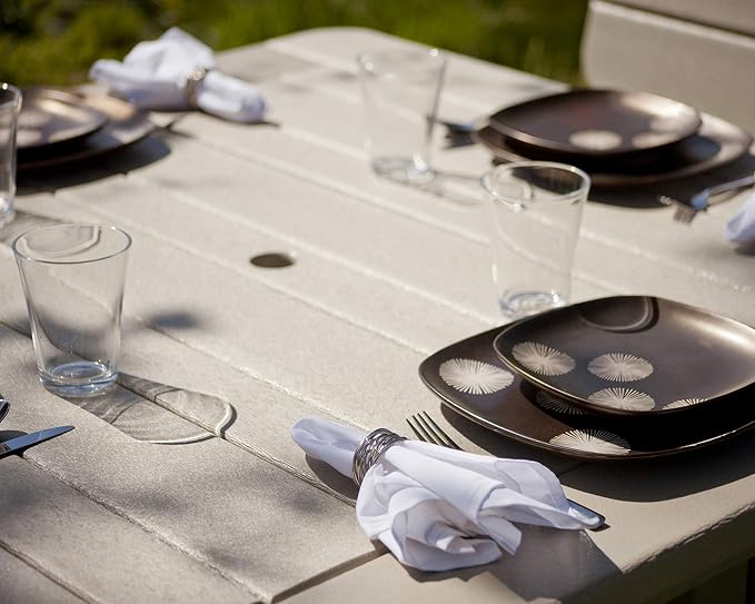 POLYWOOD PST48WH Park 48" Square Table, White