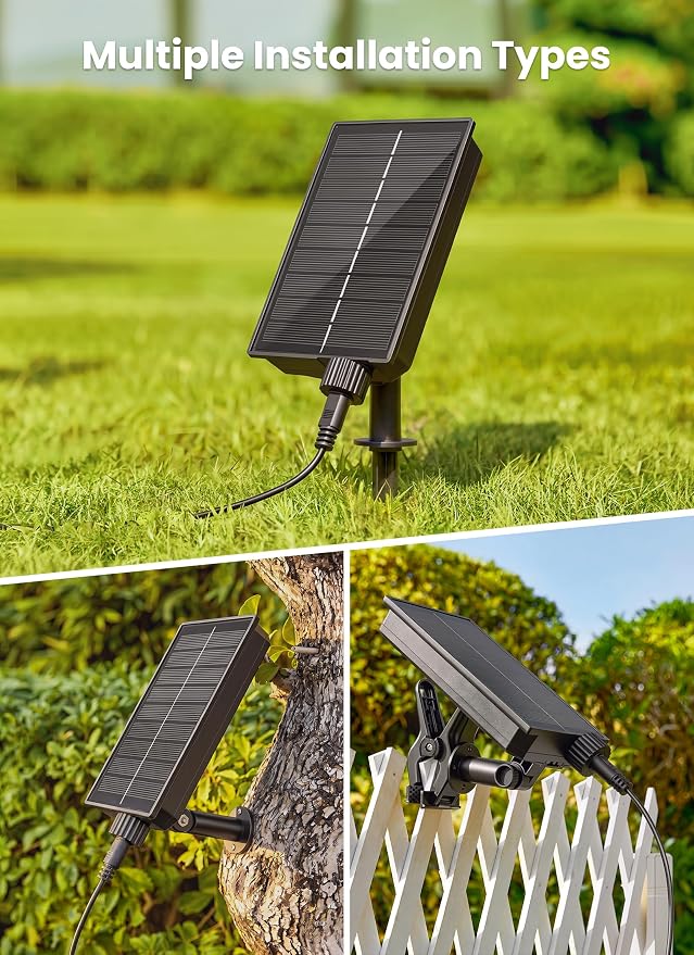 Brightown 38FT 16LED Solar String Lights Outdoor with Remote & USB Port | Shatterproof Bulbs, Dimmable & Timable, 3 Modes, Solar Patio Lights with a Mount Clip for Camping Backyard Garden Decor