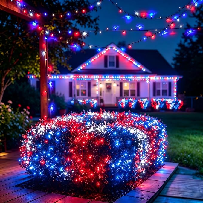 Joomer Christmas String Lights - 66FT 200LED Plug-in RGB String Lights | with Remote, Waterproof Outdoor Indoor with Timer Memory Function for Tree, Yard, Christmas Decor (Non-Connectable)