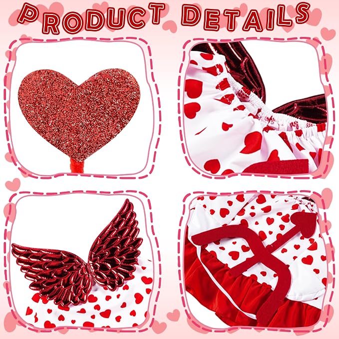 Porch Goose Outfit Heart Dress Geese Costume for Outdoor Lawn Decor | Stable Weighted Base,Heart-Patterned Dress With Red Wings and Cupid'S Bow, Realistic Goose Sculpture for Garden,Yard