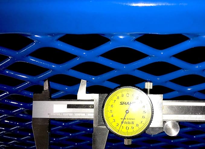 Heavy Duty 46" Steel Square Picnic Table,Expanded, Metal Outdoor Table (Blue)