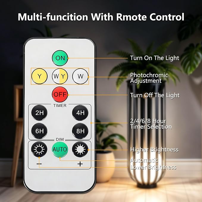 Solar Powered Patio End Table,LED Sphere Light, Remote & Detachable Solar Panel,All Weather Resistant Plant Stand for Backyard Outdoor Decor