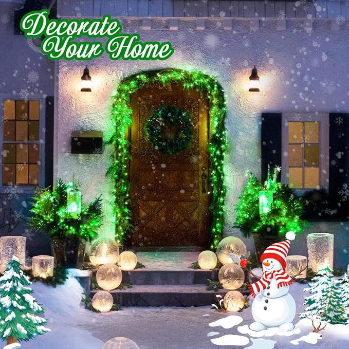 JMEXSUSS 91.5ft Connectable 250 LED Green Christmas String Lights Indoor | Green LED Lights Outdoor Waterproof, 8 Modes Christmas Lights Plug in for Grinch Christmas ST Patricks Day Tree Decoration