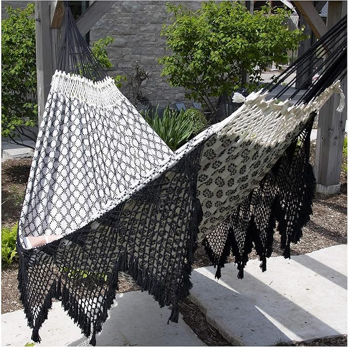 Vivere Authentic Brazilian Cotton Hammock - 450 lb Capacity (Luxo)