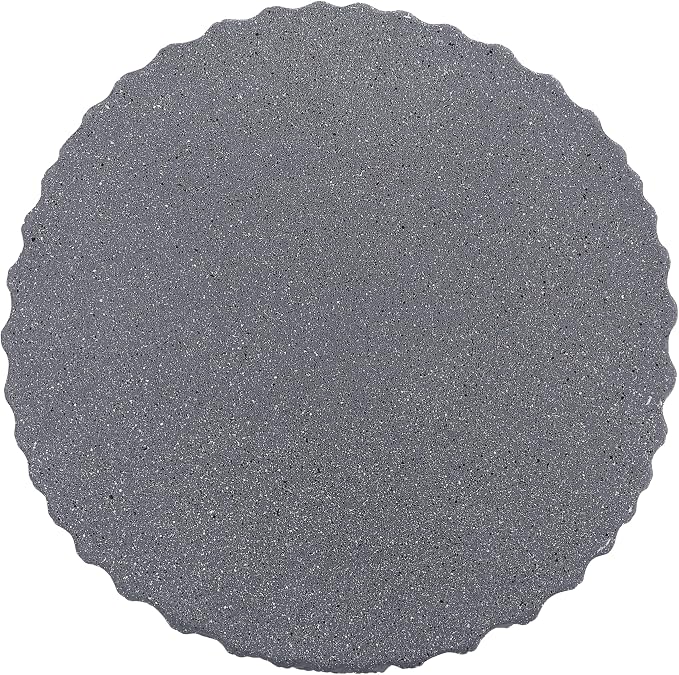 JONATHAN Y Louisa 19" Fluted Outdoor Accent Table, All-Weather Gray Terrazzo Pedestal Garden Stool, Small Round Side Table for Patio, Porch, and Living Room TBL1102A