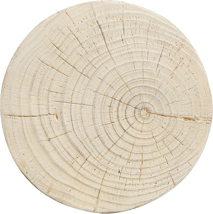 Christopher Knight Home 16.54" H Realistic Wood Vibe MGO Side Table Sculptural Hourglass End Table Indoor Outdoor Living Room Patio Balcony Decor Accent Table
