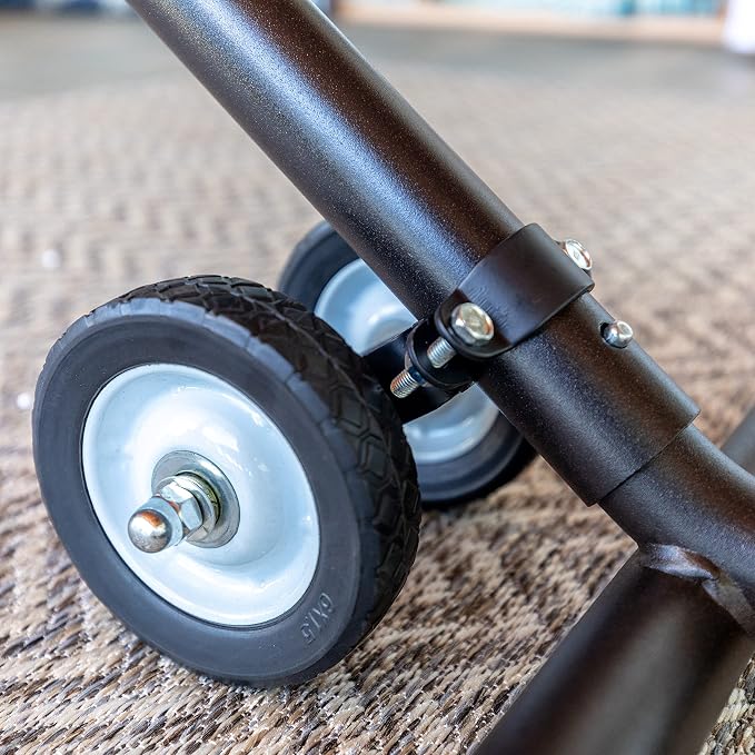 Hatteras Hammocks Black Wheel Kit for Hammock Stands, Heavy Duty Construction, Weather-Resistant, Portable, for Outdoor Use