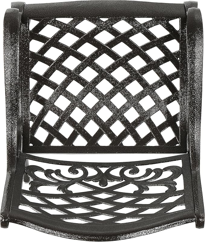 Christopher Knight Home Hallandale Outdoor Sarasota Cast Aluminum Rectangular Dining Set, 7-Pcs Set, Hammered Bronze