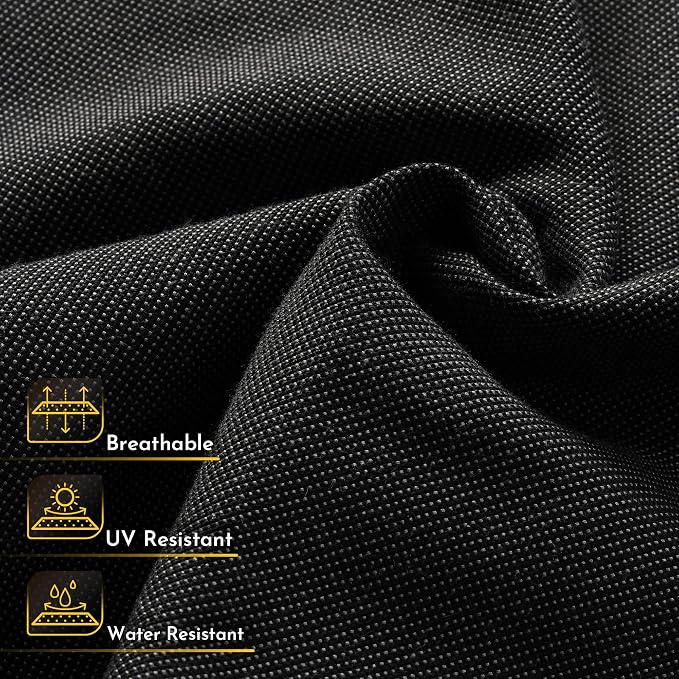 Weaxty 2 Pieces Patio Furniture Sets Middle Seats, Wicker Outdoor Sectional Sofa with Thicken Cushion, Patio Conversation Couch Set for Porch, Balcony,Yard, Poolside, Black