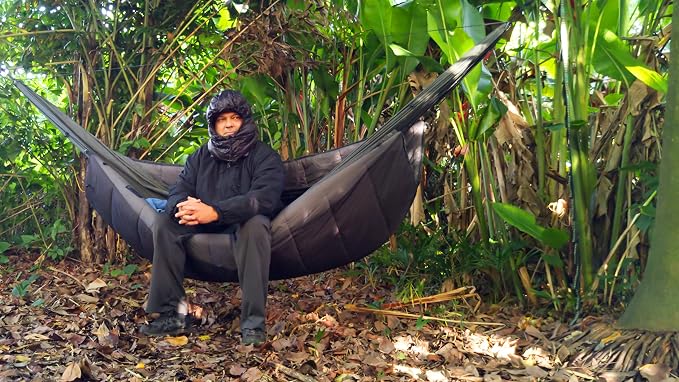 Go Outfitters The Adventure Under Quilt, Hammock Camping Insulation (Black/Gray)