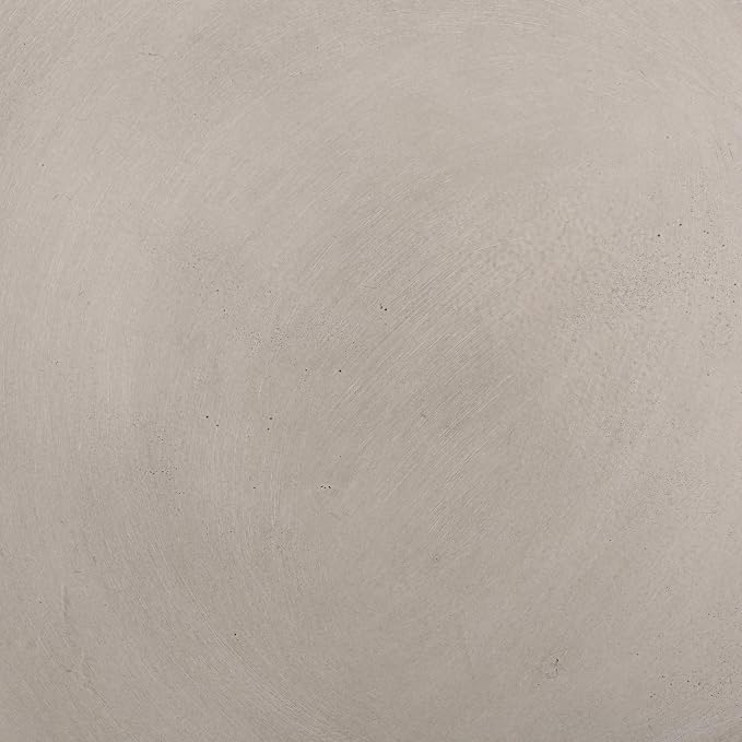 Outdoor Side Table Faux Marble End Table Faux Stone Travertine Small Coffee Table for Indoor Outdoor, Garden Stool Plant Stand for Porch, Backyard Patio 15.75"*16" Cylindrical Grey