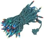 Novelty Lights 50ft 100 LED Multicolor Christmas Lights, Outdoor & Indoor