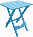 Adams Folding Patio Side Table - Classic Adirondack, Outdoor Use - 21.6 x 17.5 x 23 in - Polypropylene, Blue