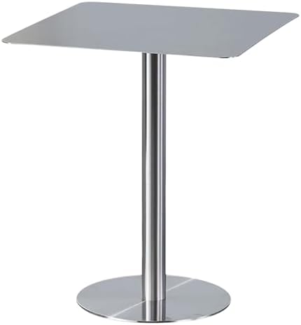 Modern Industrial Dining Table, 60x60x95cm, Easy to Clean, Perfect for Outdoor Bistro, Pub, Café, Bubble Tea Shop, Quick Assembly, Space-Saving Design