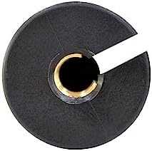 8" Outdoor Light Stake in Black Finish - Support Light Fixture Spikes, Universal Use, Resin Materials, Side Wireway (10 - Large Spike with Brass Wireway)
