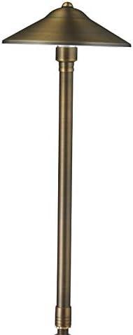 VOLT 12V Max Spread 2700K LED Path Light 6-Pack Kit (Bronze) | Solid Brass Fixtures, 150W Low Voltage Transformer, 3W G4 LED Bulbs Produce 300 Lumens of Warm White Light