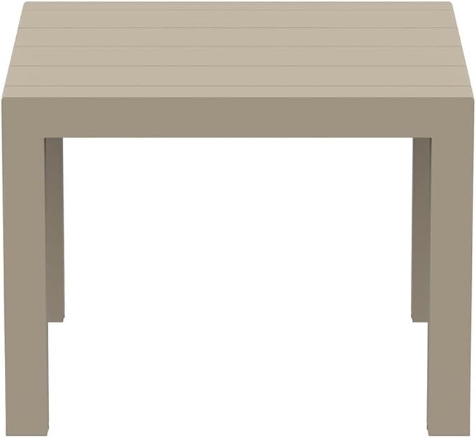 Compamia Vegas 55" Extendable Patio Dining Table in Dove Gray, Commercial Grade