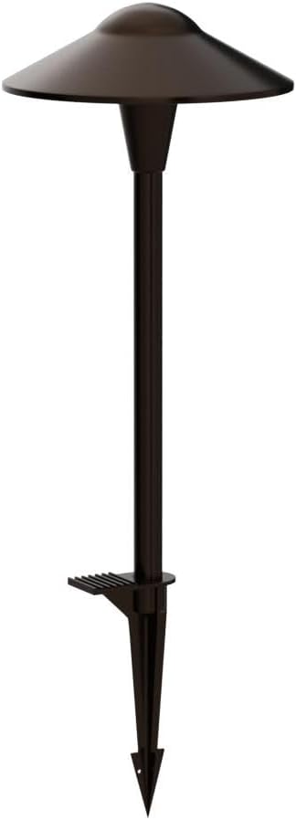 LEONLITE 6-Pack 5CCT Low Voltage LED Pathway Lights, Saucer Head | 12-24V AC/DC, IP65, Landscape Path Lights, for Walkway Yard Garden, 1800/2700/3000/4000/5000K, Oil Rubbed Bronze, Aluminum