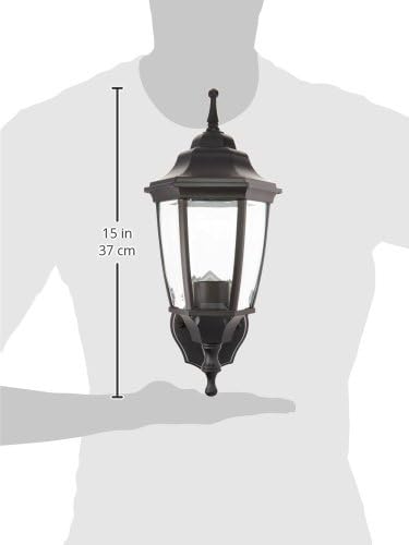 5397971 Dimmable Outdoor Lantern, (1) 60/13 W Medium A19/CFL Lamp, Black