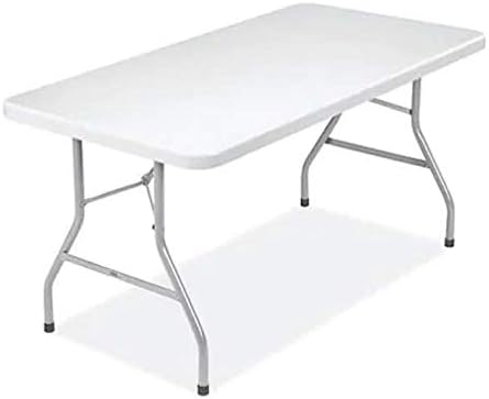 New Home Era Folding Utility Table, 6ft Non Folding Portable Plastic Picnic Party Dining Camp Table