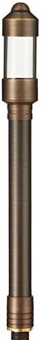 VOLT Conehead 12V Brass Mini Path Light (Bronze) & 3W 2700K G4 LED Bulb | 8-Foot Diameter Illumination, 300 Lumens, Warm White Light, Low Voltage, Ideal for Pathway Walkway Garden Driveway or Patio