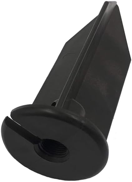 8" Outdoor Light Stake in Black Finish - Support Light Fixture Spikes, Universal Use, Resin Materials, Side Wireway (2 - Large Spike with Wireway)