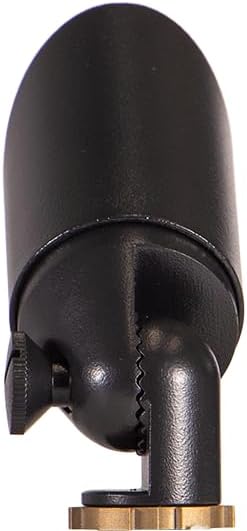 VOLT 12V Top Dog Outdoor Mini Spotlight (Black) & 4W 2700K MR11 LED Bulb | Solid Cast Brass with Durable Powder Coating, 350 Lumens of Warm White Light, Ideal for Yard, Lawn, Garden, Trees & House