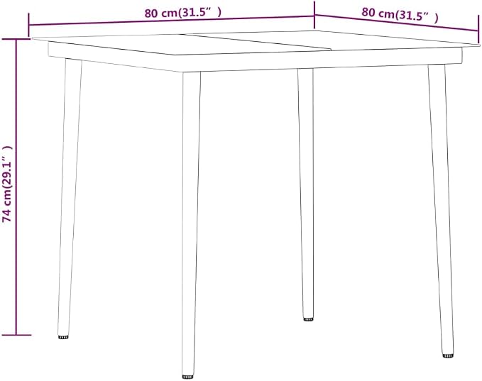 3 Piece Patio Dining Set Black Outdoor Bistro Table and Chairs for Garden Balcony Porch Deck with Glass Top PE Rattan and Steel Frame