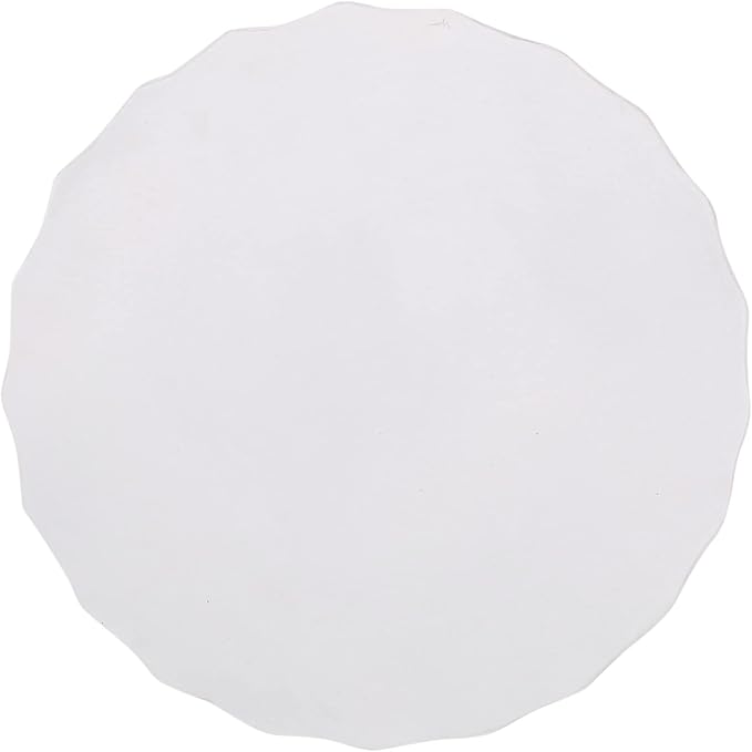 Round Outdoor Side Table, 15 Inch, Antique White