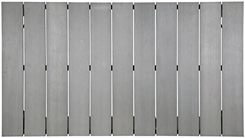 Modway Maine Aluminum Outdoor Patio 63" Dining Table in Brown Gray