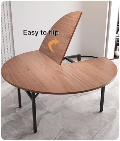 Foldable Round Table Top for Kitchen, Dining, Coffee Tables - Versatile, Space-Saving, Ideal for Signs, Events, Outdoor Use, Easy to Store and Transport