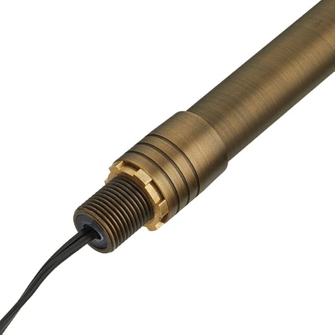 VOLT 12V Flat Hat (7"" Shade) 2700K LED Path Light 6-Pack Kit, Bronze | Solid Brass Fixtures, 150W Low Voltage Transformer, 3W G4 LED Bulbs Produce 300 Lumens of Warm White Light
