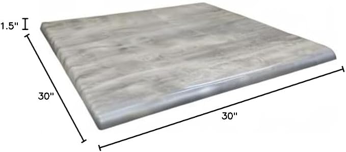 30" x 30" Greystone, Indoor/Outdoor All-Season Endurotop Table Top by The Holland Bar Stool Co.