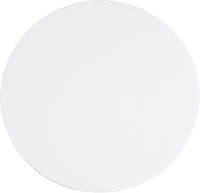 Christopher Knight Home Rico 27.5" Outdoor Coffee Table with Spherical and Cylinder Leg, MGO Round End Table with Ball Legs, No Assembly Patio Table for Poolside/Balcony/Backyard, White