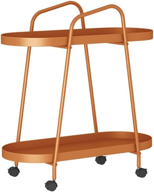 Wheeled Trolley Side Cabinet Mobile Coffee Table Living Room Sofa Small Bedside Office Balcony Outdoor Furniture