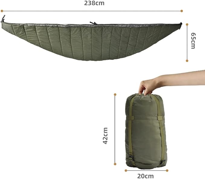 Winter Warm Sleeping Hammock Ultralight Hammock Underquilt Camping Warm Quilt Blanket Cotton Hammock