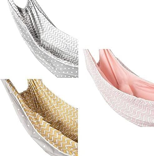 Swing Indoor Outdoor Hammock Cotton Washed Fabric Bag Chair Room Home Decor Hammock 130 * 100cm(Pink)