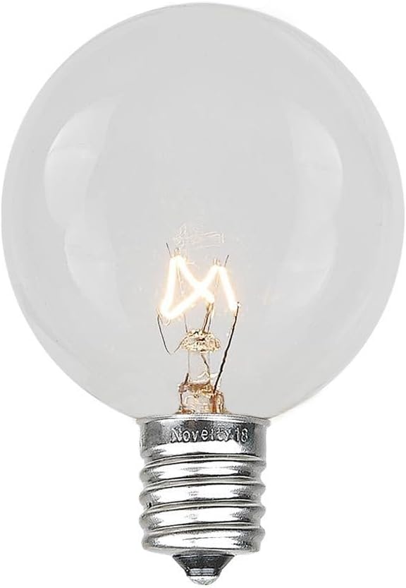 Novelty Lights 25' Clear Incandescent G40 Globe Outdoor String Lights