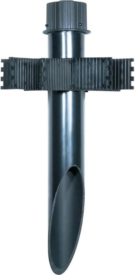 Nuvo Outdoor Light Stake Mounting Post, Ground Stake for Flood & Landscape Lighting, Replacement Spike for Yard & Path Lights, 2 Inch PVC, Dark Bronze Finish