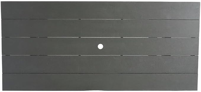 Patio Dining Table, Rectangular, Grey