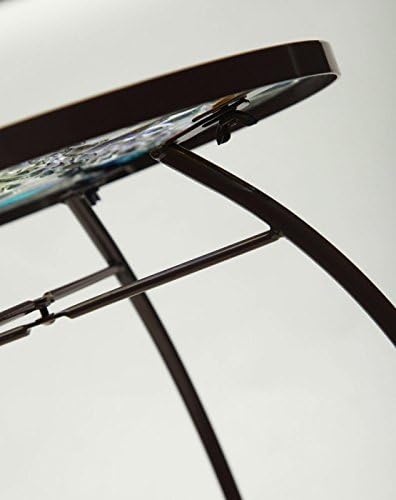 Evergreen Flag & Garden Tiffany-Inspired Dragonfly Side Table Indoor Outdoor Side Tables for Your Patio, Lawn, Garden or Home Décor