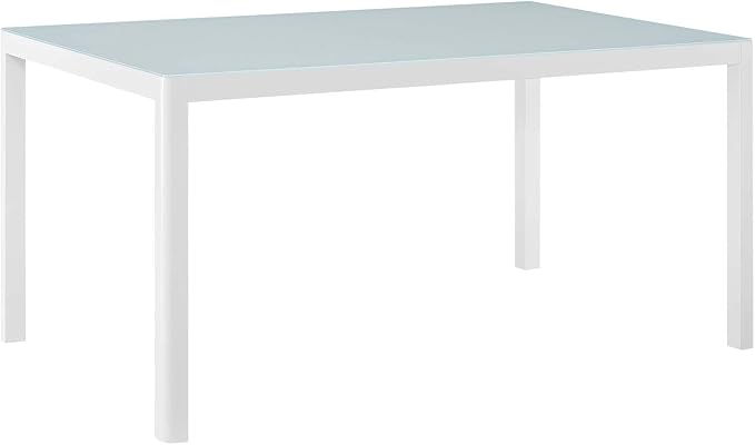 Modway EEI-3576-WHI Raleigh Dining Table, White, 35.5 x 59 x 29