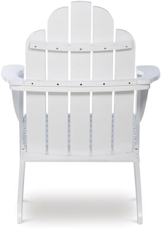 Linon White Adirondack Chair, 30.4" wx37.6 dx37.8 h