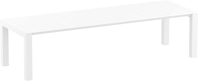 Resol Grupo Compamia Vegas Wicker XL Dining Table in White