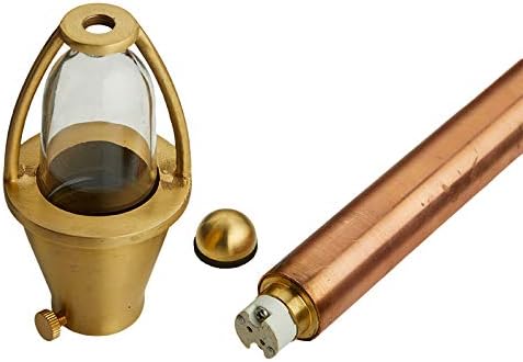 VOLT Conehead 12V Copper Mini Path Light & 3W 2700K G4 LED Bulb | 8-Foot Diameter Illumination, 300 Lumens, Warm White Light, Low Voltage, Ideal for Pathway Walkway Garden Driveway or Patio