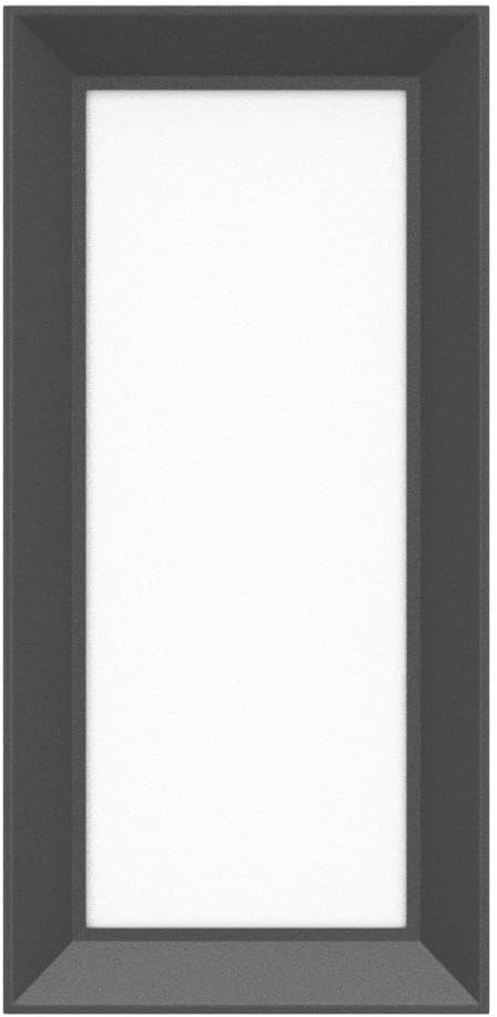 Outdoor Wall-Porch-Light, Modern Exterior LED Wall Sconce,24W-Led Matte Black Exterior Wall Fixtures,Mounted Wall Patio Lamps,3-Color-Changeable for Garage Walkway Backyard Garden
