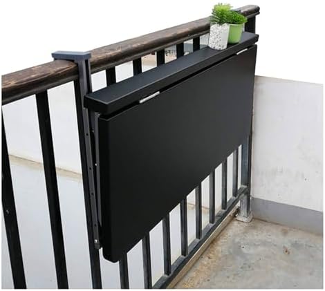 Wall Mounted Folding Side Table Compact & Versatile Outdoor Furniture for Garden Patio & Balcony SpaceSaving Design for JNHWll Areas