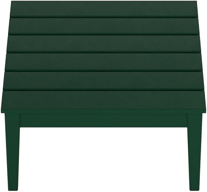 Costaelm Outdoor Side Tables for Patio, Small Patio Conversation Table Weather Resistant Coffee Table, Small Square Table Outdoor End Tables for Porch, Balcony, Poolside, Deck, Dark Green